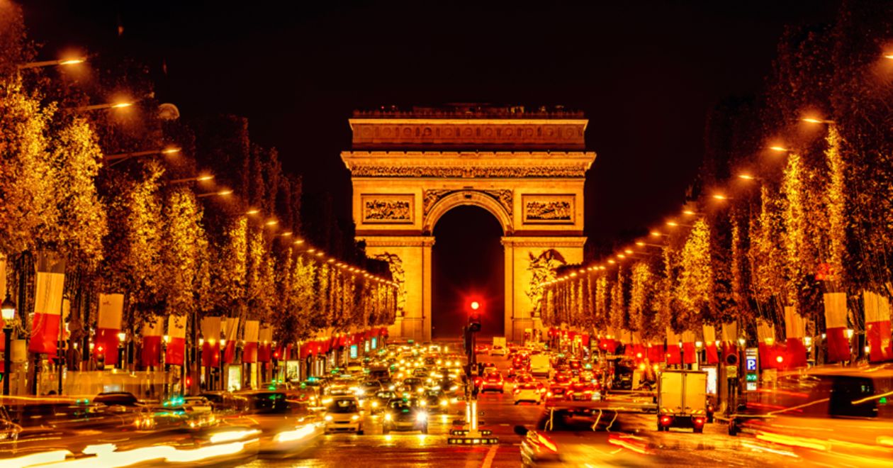 Champs-Élysées e Arco do Triunfo