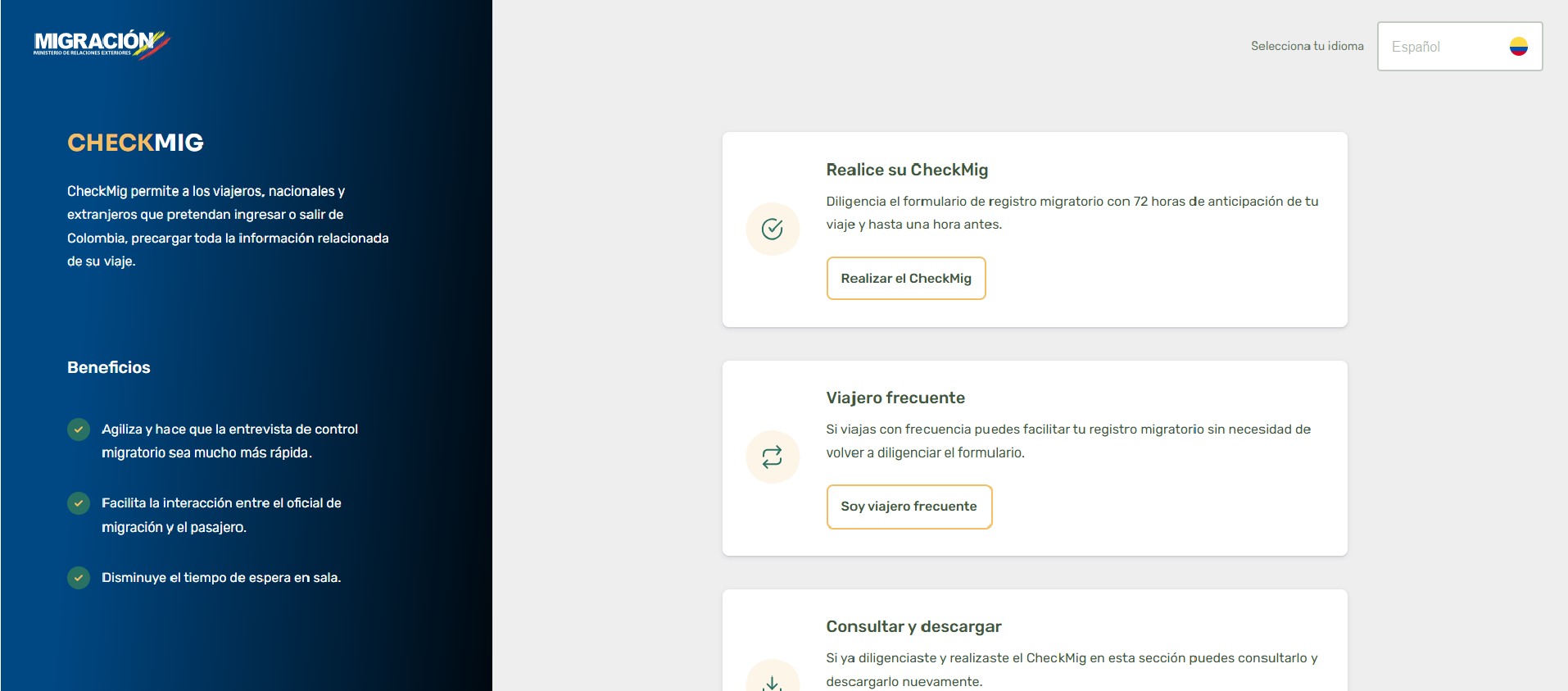 Check mig: como preencher o formulário para entrar na Colômbia